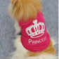 MUQGEW Princess Dog Vest