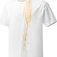 Neat White Basic Crewneck Short Sleeve Cotton Polyester Water Repellent Tops T Shirts Tee For Men