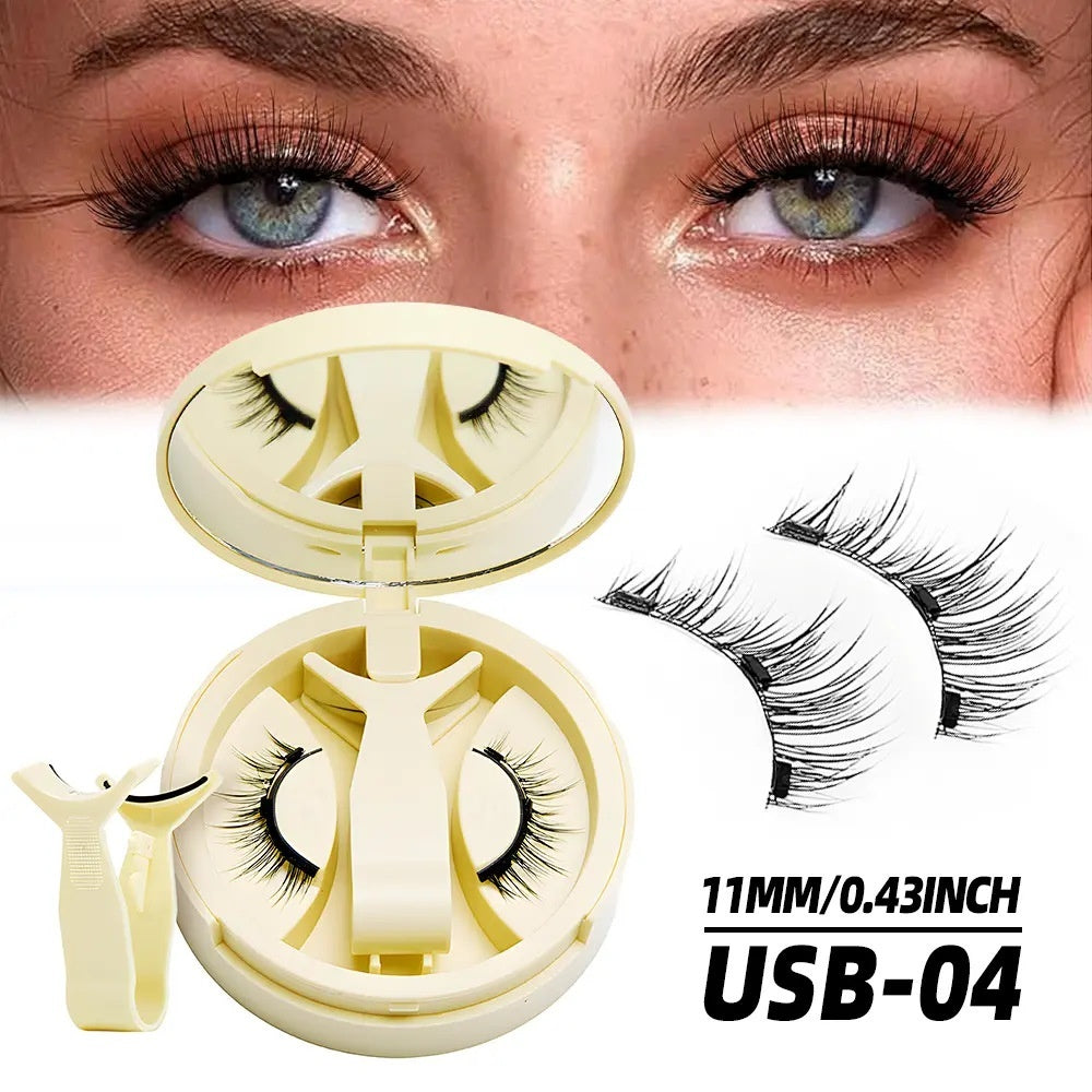 Magnetic Suction False Eyelashes Integrated Soap Holder Glue-free False Eyelashes Thick