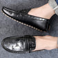 Plus Size Driving Shoes Authentic Leather Loafers Men