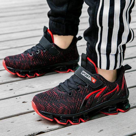 Boy Shoes Mesh Medium And Large Children's Sports Shoes Little Boy 31-39 Size Fashion Fashion Shoes