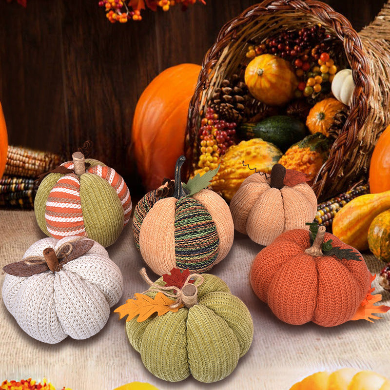 Handmade Pumpkin Ornaments Thanksgiving Decoration Festival