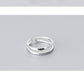 Temperament Ties Rings Double Lines Women