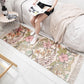 Fringed cotton striped rug