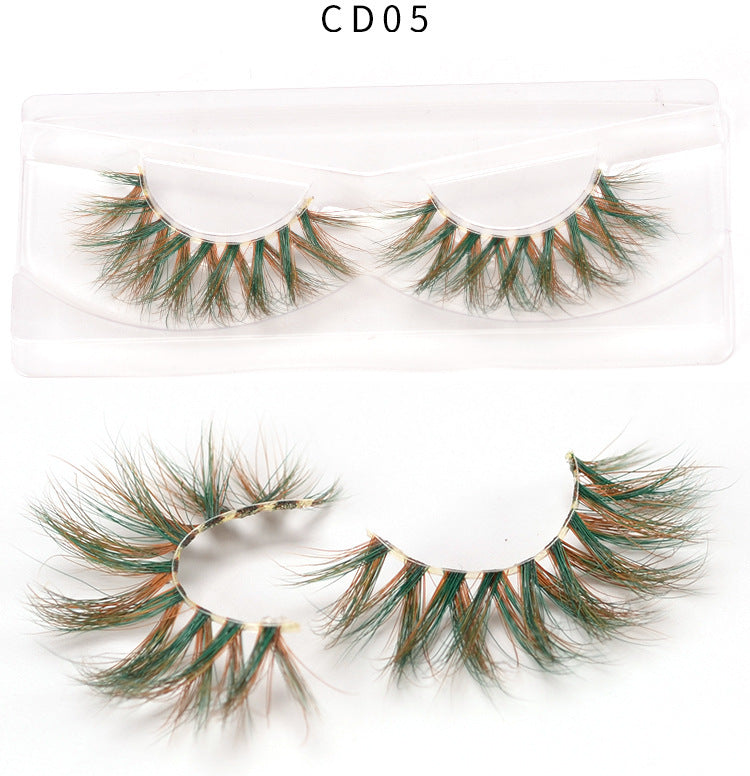 3D color mink false eyelashes