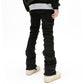 Shredded Hem Jeans Straight Slimming Boot Shorts Men