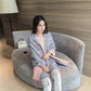 Double-sided plaid scarf women