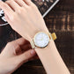 Vansvar fashion brand silver and gold mesh band  wristwatch