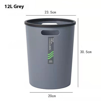 Simple Glossy Color Trash Can Kitchen Large Capacity