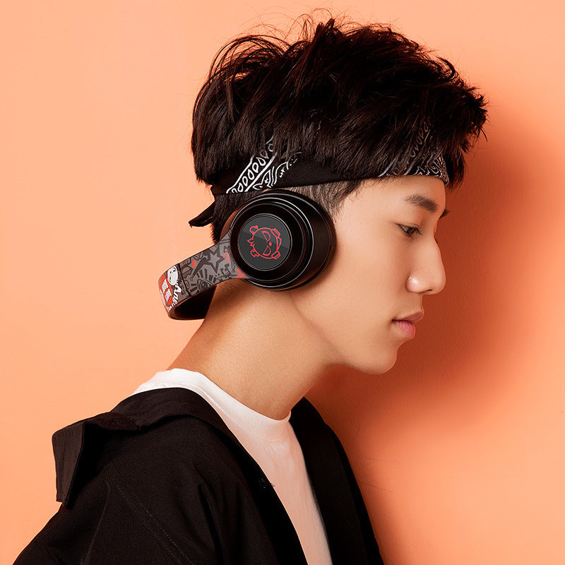 Music luminous Earphone Computer Mobile Phone Headset Sports Running Headset Heavy Bass