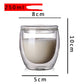 Household Double Layer Transparent Glass Water Cup