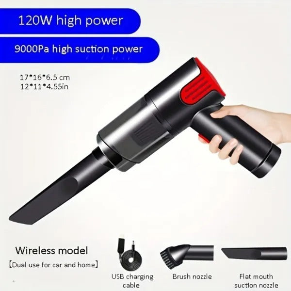 Wireless-silver Car Vacuum Cleaner Wireless Usb Charging Car Vacuum Cleaner Home Handheld Mini Desktop Vacuum Cleaner Portable