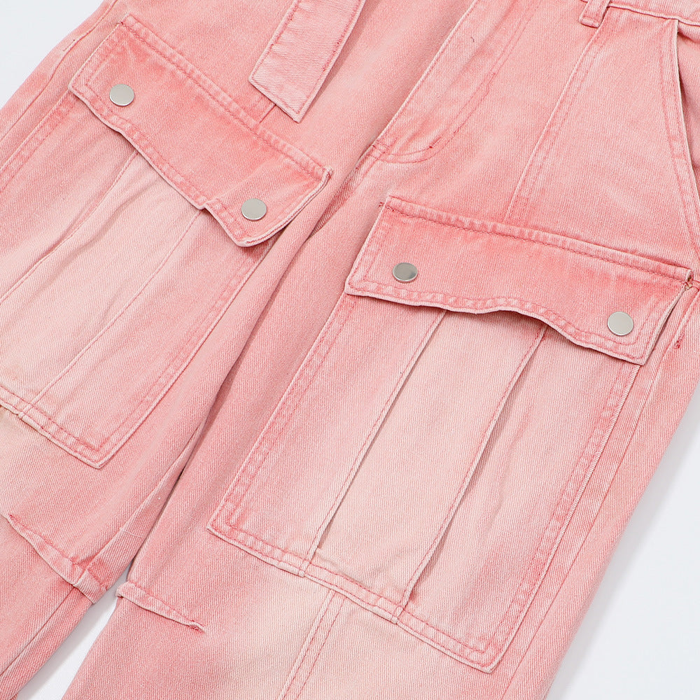 Fashion Personality Loose Denim Trousers Men