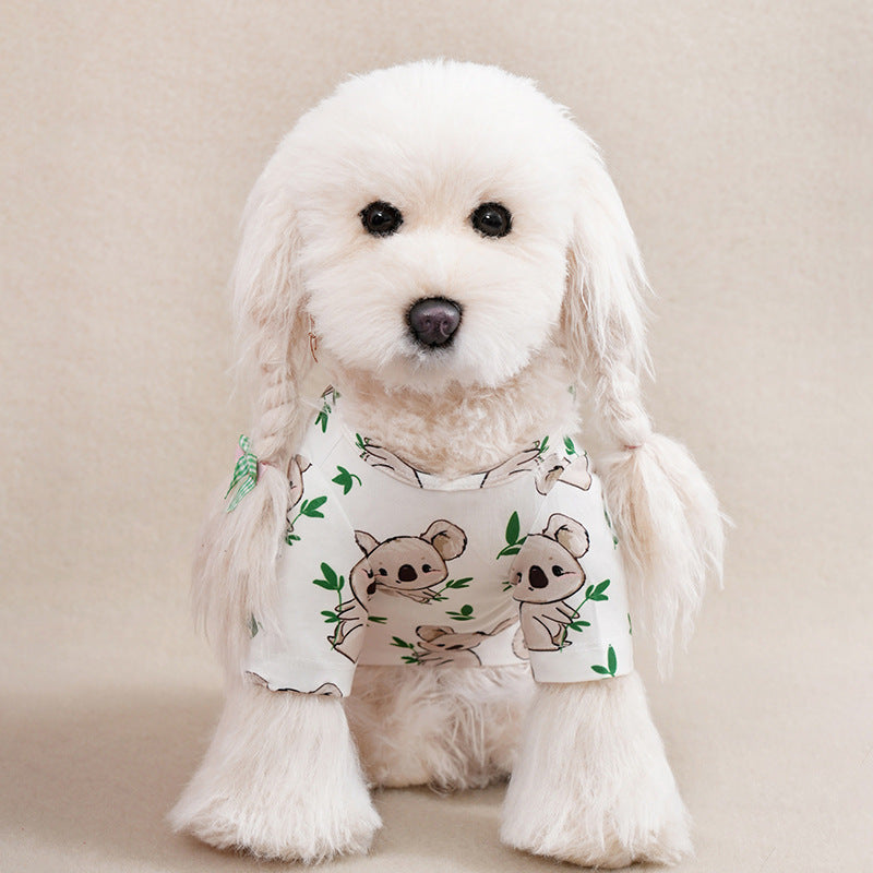 Dog Clothes Full Printed Spring And Autumn Clothing Small Dog Pet Clothing