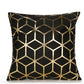 Elegant White and Gold Decorative Pillow Covers