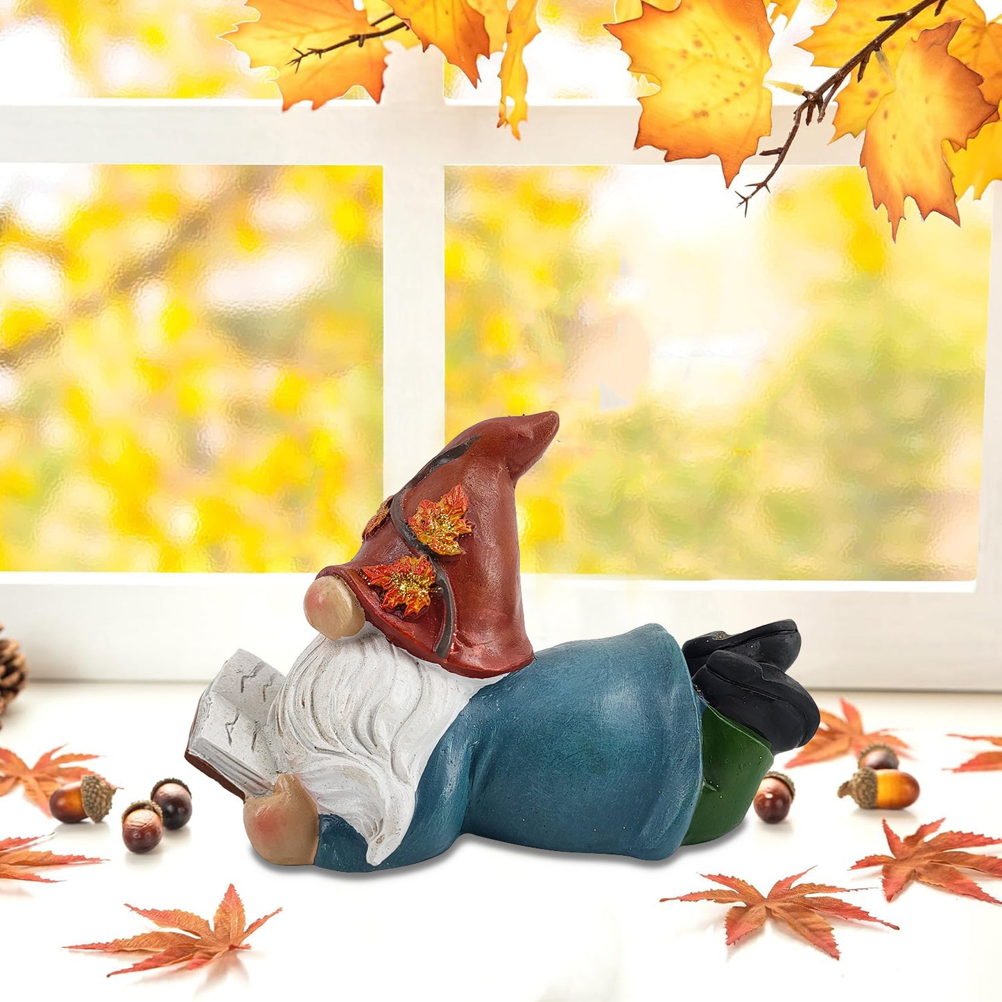 Old Rudolf Decorated With Thanksgiving Pumpkin