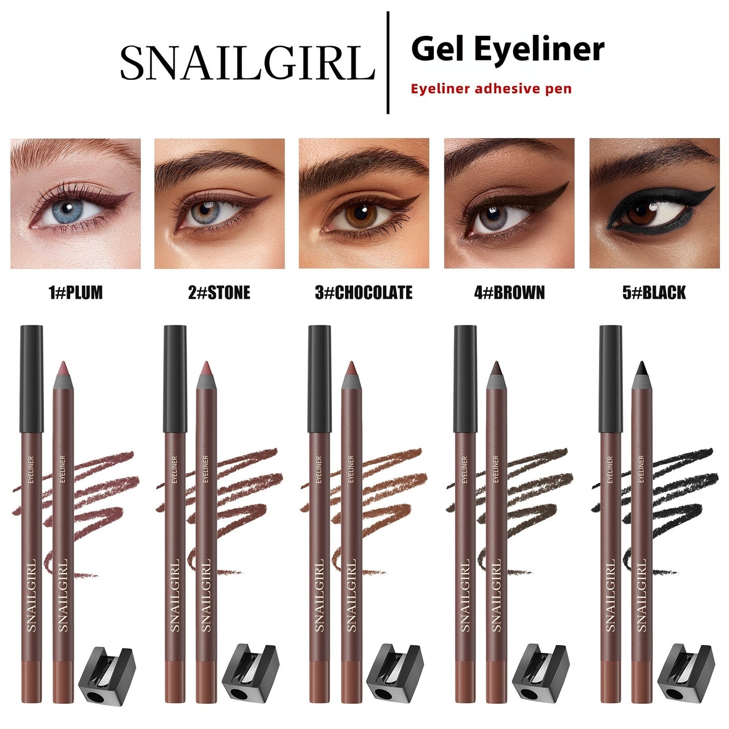 Color Eyeliner Waterproof Not Smudge Eyeliner Smooth Chipping