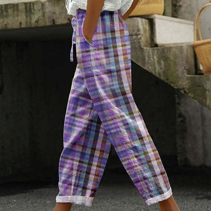 Casual Loose Pockets Trousers For Women