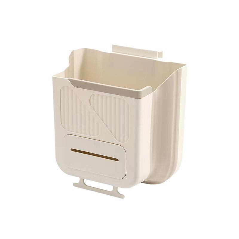 Kitchen Trash Can Wall-mounted Foldable Household