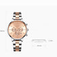 Stainless Steel Chain Butterfly Double Snap Watch