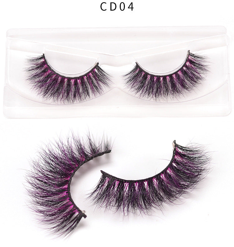 3D color mink false eyelashes