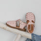 Retro woven solid color girls shoes