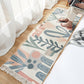 Fringed cotton striped rug