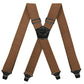 Men's Strap Clip Suspenders Rubber Buckle Aviation Suspender Pants