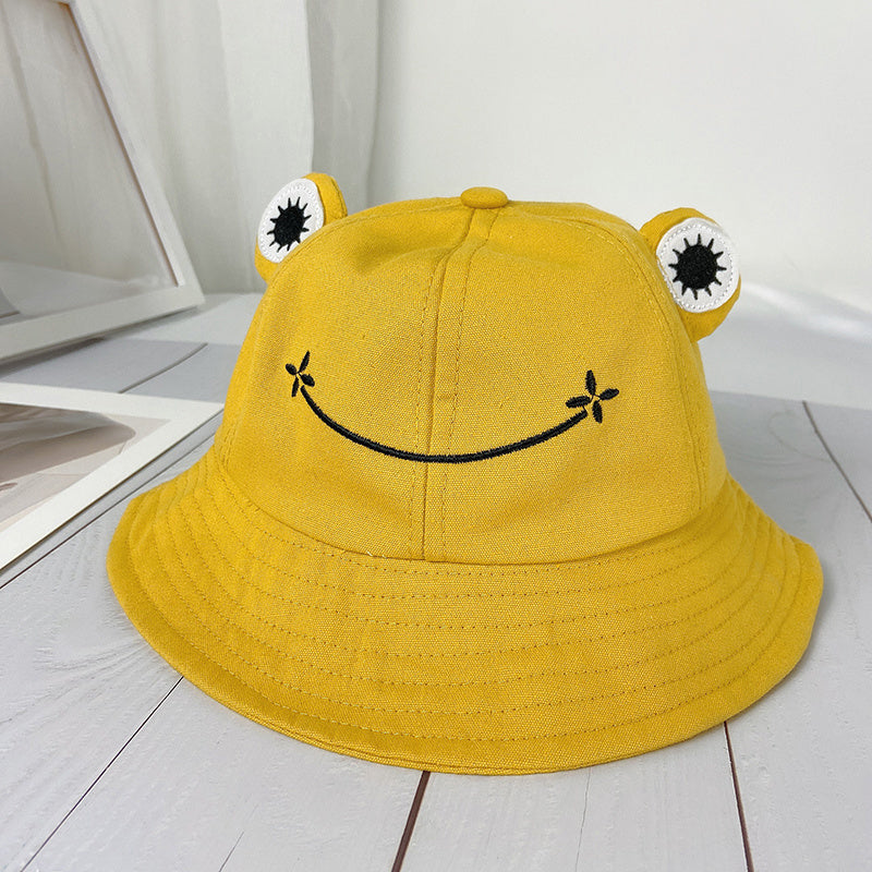 Fashionable Summer Hats For Children And Adults With Frog Pattern