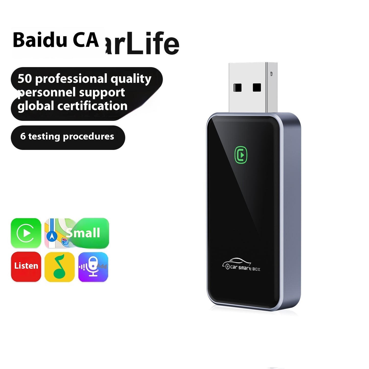 Baidu Carlife Box Wired To Wireless Carplay Car Intelligent Navigation Wireless Interconnection Box