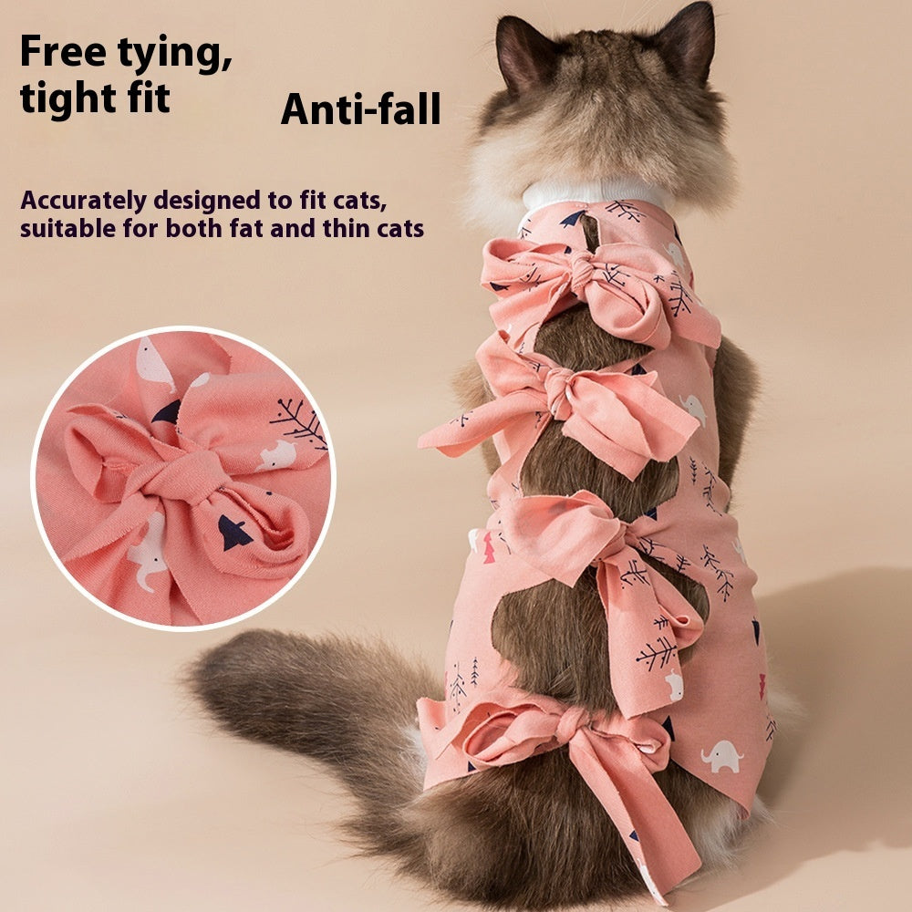 Pet Cat Sterilization Clothing Anti-licking Anti-off Breathable