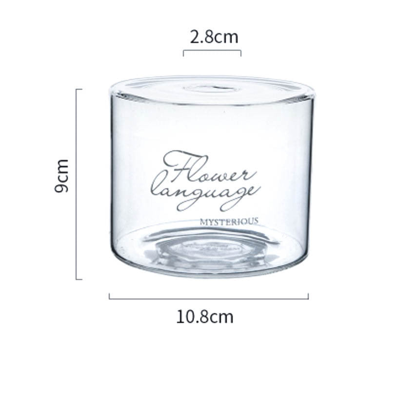 Glass Handle Vase Flower Arrangement Dried Vase