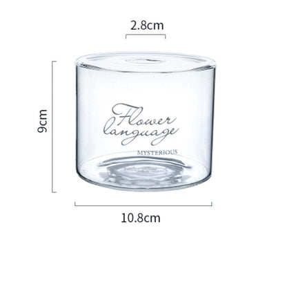 Glass Handle Vase Flower Arrangement Dried Vase
