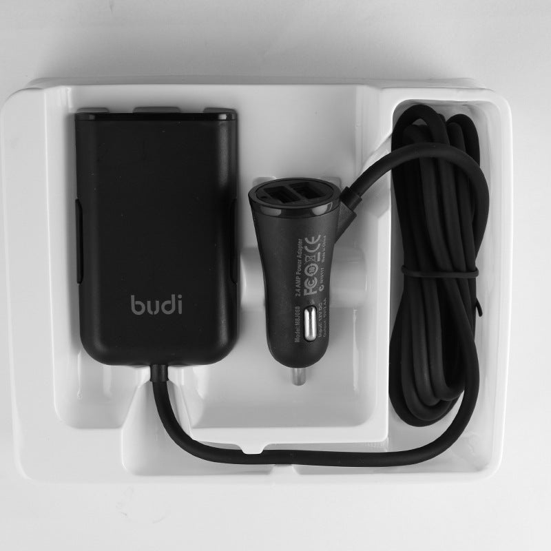 USB Cable Rear Seat Cigarette Lighter Mobile Phone Car Charger