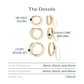 PAVOI 18K Gold Plated 925 Sterling Silver Post