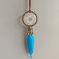 Creative feather car pendant safety car accessories