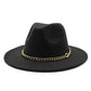 Broad-brimmed Hat Fashion Flat Brim Top Hat Men Women