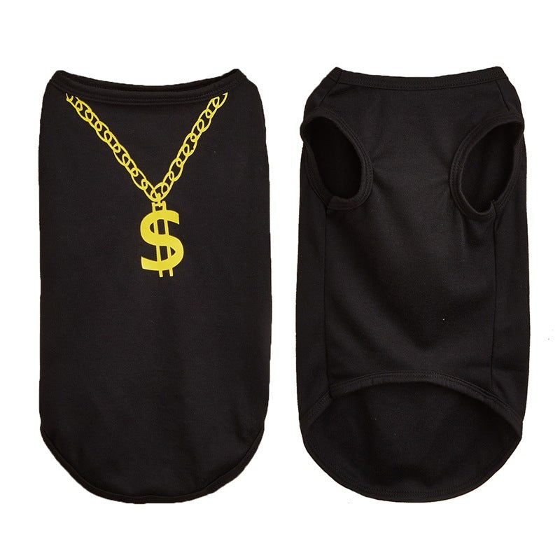 Thin Summer Dog Vest Necklace Dog Pet Clothes