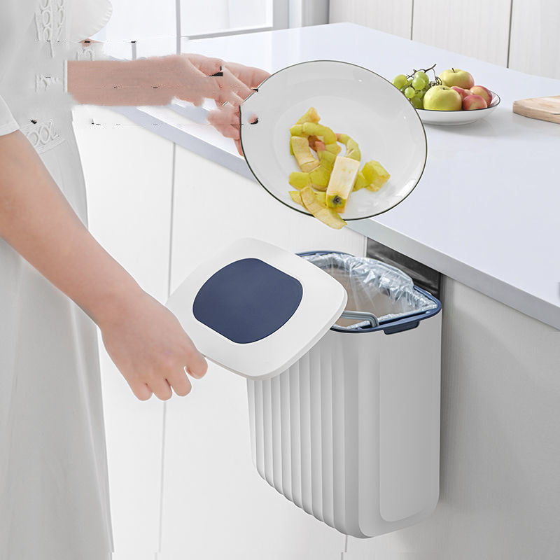 Kitchen Trash Can Wall Mounted With Lid