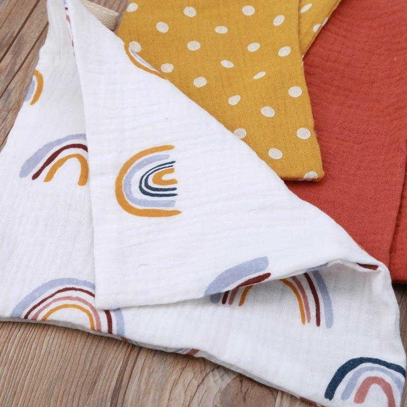 5-piece Baby Towel Plain Cotton Face Towel