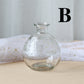 Clear glass vase