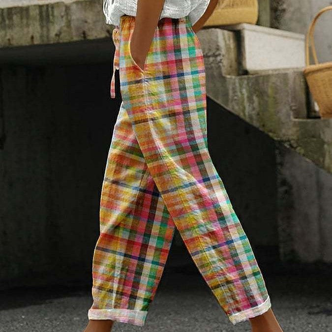 Casual Loose Pockets Trousers For Women
