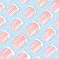 Simple White French Fake Nails