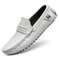Plus Size Driving Shoes Authentic Leather Loafers Men