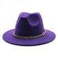 Broad-brimmed Hat Fashion Flat Brim Top Hat Men Women