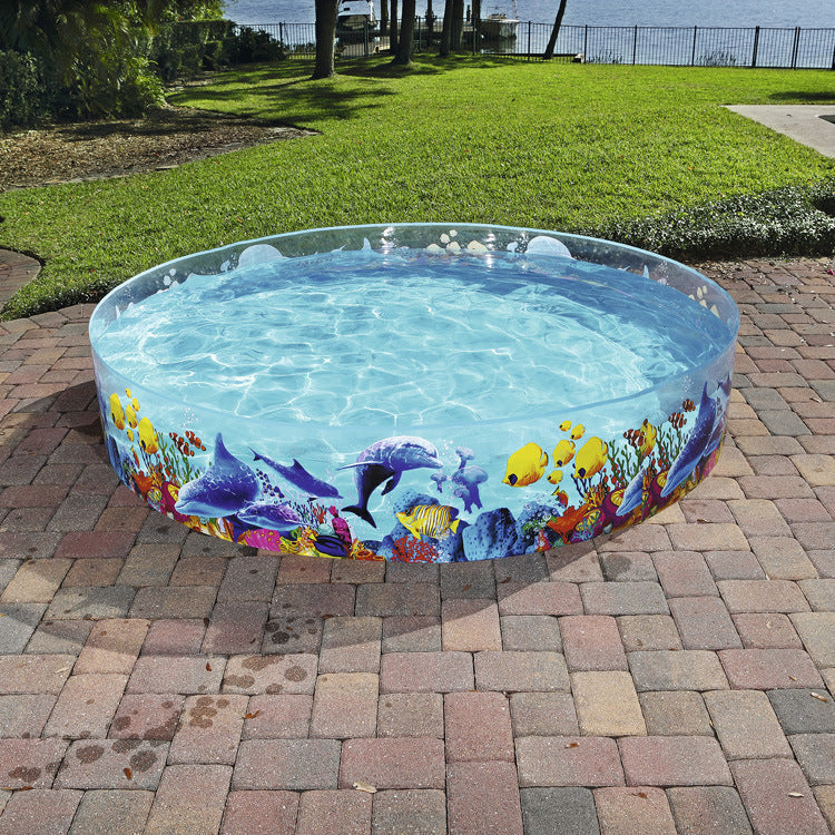 Hard Glue Pool Transparent Marine Animal Inflatable Pool