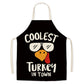Thanksgiving Apron Turkey Pumpkin Creative Kitchen