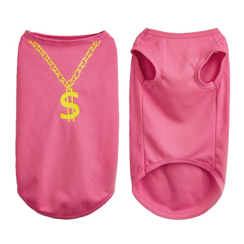 Thin Summer Dog Vest Necklace Dog Pet Clothes