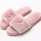 Plush slippers for women