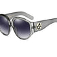 New Arrival Oversize Women Round Sun Glasses Fashion Ladies Olive Frames Glasses